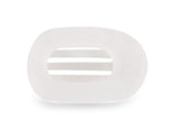 Coconut White Flat Round Hair Clip