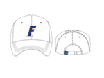 Florida Gators White Crew Adjustable Hat w/ "F"