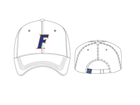 Florida Gators White Crew Adjustable Hat w/ "F"