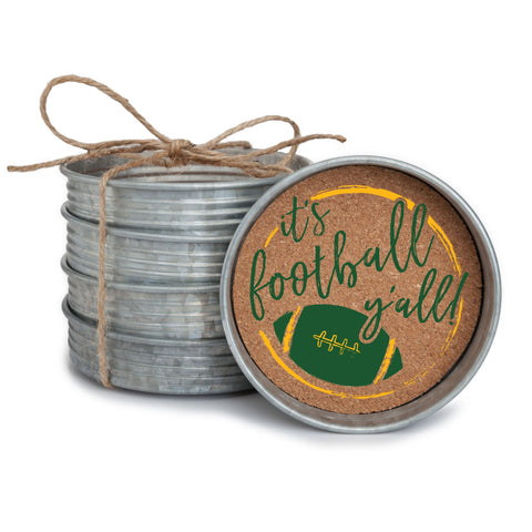 USF It's Football Y'all Mason Jar Coasters