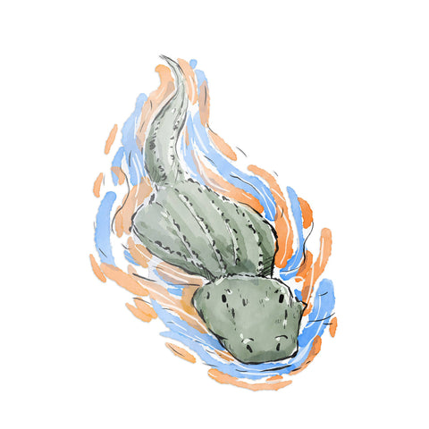 Florida Gator "Alligator in Water" Decal/Sticker