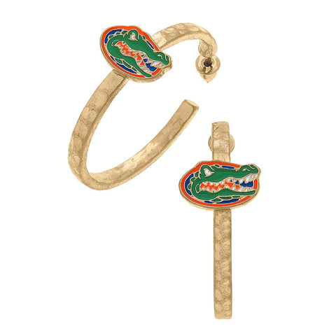 Florida Gators Enamel Logo Hoop Earrings