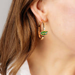 Florida Gators Enamel Logo Hoop Earrings