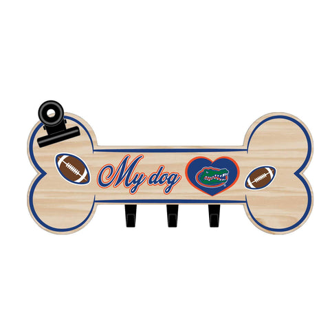 Florida Gators Bone Shaped Sign with Hooks