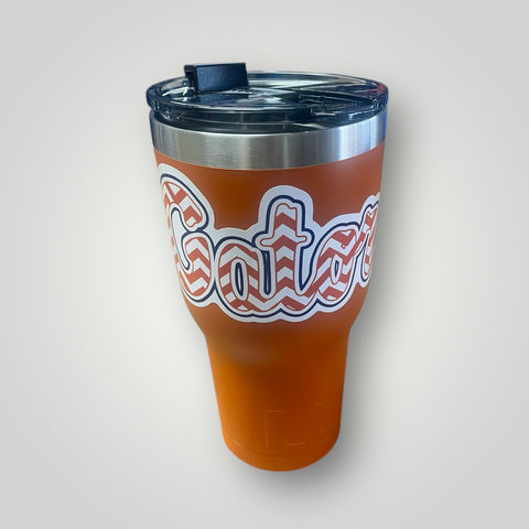 Dark Orange 30 Ounce Steel Tumbler (blank or w/ decal)