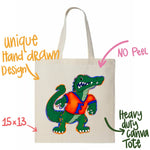 Florida Gators on the Bayou Football Canvas Tote Bag