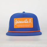 Gainesville, FL Rope Royal Blue Hat with Patch