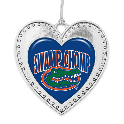 Florida Gators Heart Ornament