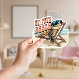 Beach Bum Sea Turtle Decal