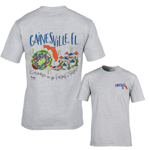 Gainesville, FL College Town Gameday T Shirt