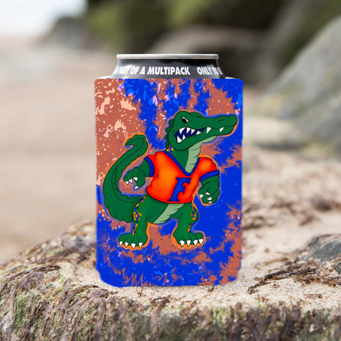Florida Gators Mascot Inspired on the Bayou Tie Dye Can Hugger (Regular size)