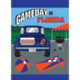 Florida Gators "Gameday In Florida" Burlap Garden Flag