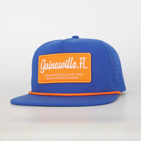 Gainesville, FL Rope Royal Blue Hat with Patch