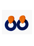 Florida Gators Clay Teardrop Circle Earrings