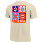 Florida Gators Groovy Flowers Cream Colored T'Shirt