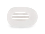 Coconut White Flat Round Hair Clip