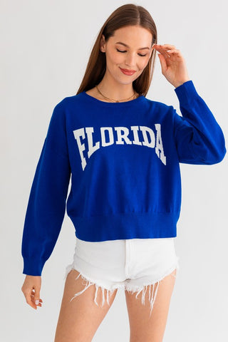 Florida Gators Women's Royal Blue Sweater