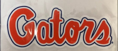 Florida Gator Orange Script 4x7 Decal