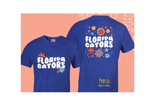 Florida Gators Women's Groovy Floral T'Shirt