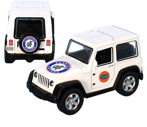 Florida Gator White Toy Jeep