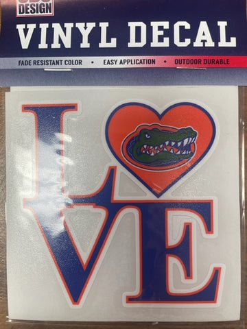 Florida Gators 3" LOVE Decal