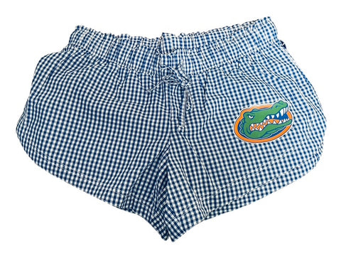 Florida Gators Women's Cotton Blue & White Gingham Shorts