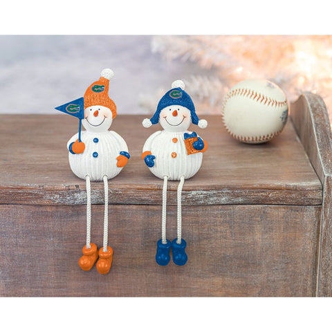 Florida Gators Resin Snowman Dangle Legs