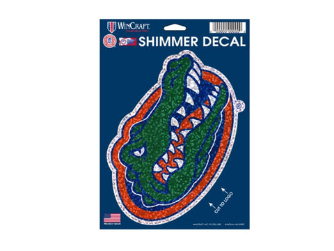 Florida Gator Head 5x7 Shimmer Decal