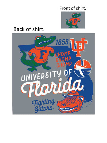 Florida Gators Unisex Granite Vintage State T'Shirt