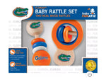 Florida Gators Real Wood Baby Rattle Set