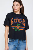 FLORIDA GATORS RELAXED CROP GRAPHIC TOPS