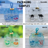 Florida Gator Themed Unbreakable Stemless TRITAN Plastic Wine Glasses 4pk by Wine-Oh!