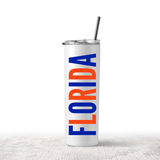 Florida Gators Tall Skinny Tumbler: Two Sided: Florida Gators