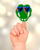 on the Bayou - Florida gators inspired mascot waterproof stickers: Single stickers