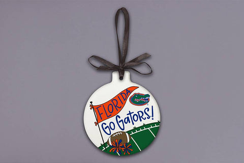 Florida Gator "Go Gators" Stone Ornament