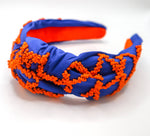 Florida Gators Game Day Orange & Blue Beaded Headband