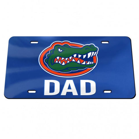 Gator Dad Blue Acrylic License Plate