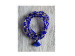 Royal Blue Layered Beaded Bracelet