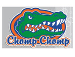 Gators "Chomp Chomp" 4" Vinyl Decal