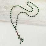USF Bulls Green Crystal Knotted Necklace