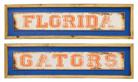 Florida Gators Distressed Long Sign