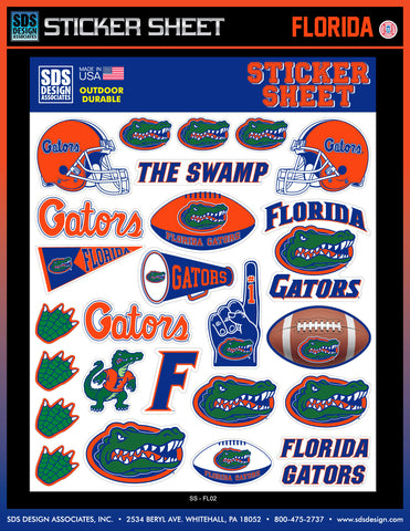 Florida Gators Sticker Sheet