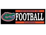 Florida Gators 6x2 Football Vinyl Decal