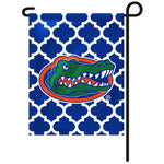 Florida Gators Quatre Foil Blue & White Garden Flag