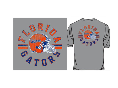Florida Gators Unisex Heather Grey Helmet Arch T'Shirt