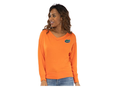 Florida Gators Women's Orange V-neck Sweater