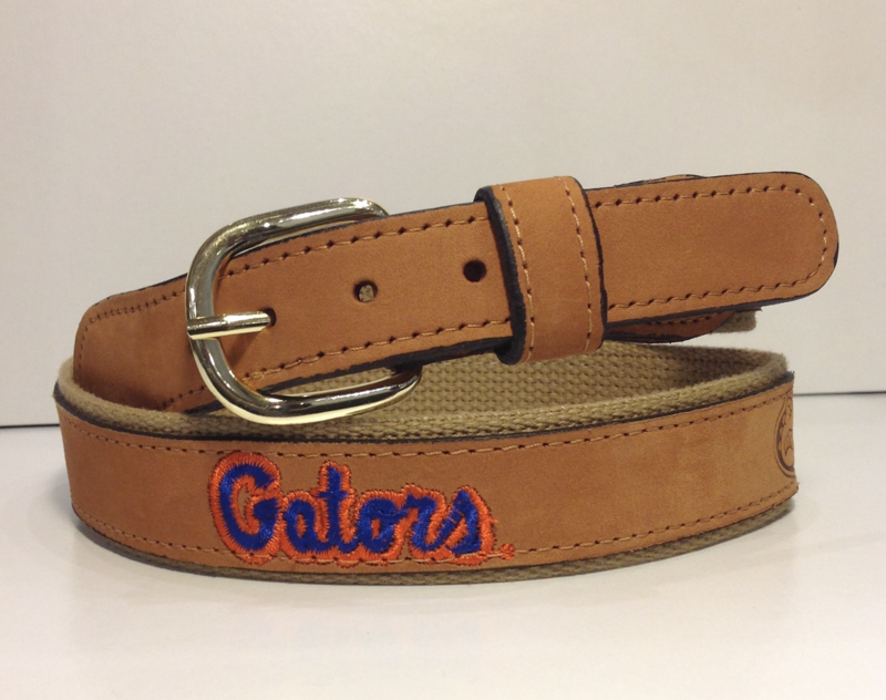 Florida Gators Men's Brown Leather Logo Belt Gator Haven Florida Gators Men's Brown Leather Logo Belt Gator Haven