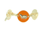 Orange Gator Bangle Bracelet