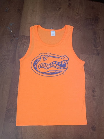 Florida Gators Men's Neon Orange Gator Head Tank