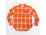Florida Gators Women's Orange & White Flannel Button Down